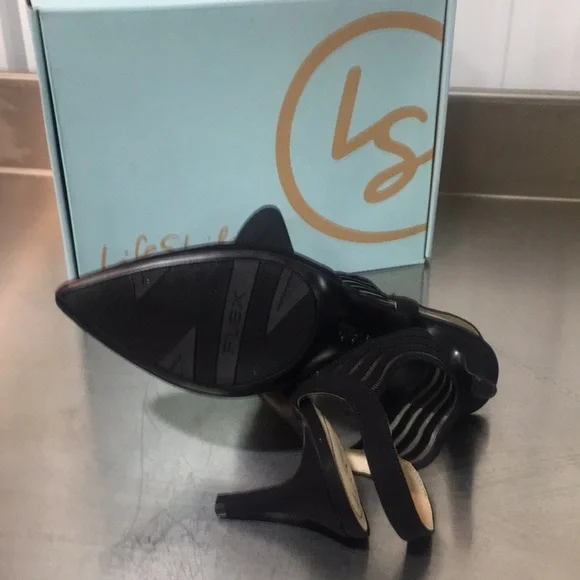 Life Stride Black Strappy Pointed-Toe Heels - Picture 5 of 5